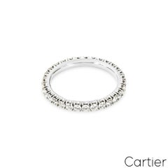 Alliance Cartier « Étincelle de Cartier » en or blanc et diamants, taille 55, référence B4087100