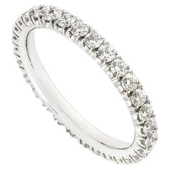 Alliance Cartier « Étincelle de Cartier » en or blanc et diamants, taille 55, référence B4087100