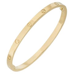 Cartier Yellow Gold Plain SM Love Bracelet Size 15 B6047515