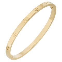 Cartier Yellow Gold Plain SM Love Bracelet Size 15 B6047515