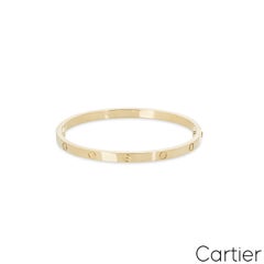 Cartier Yellow Gold Plain SM Love Bracelet Size 15 B6047515