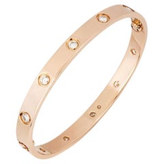 Cartier Bracciale dell'Amore in oro rosa con diamanti misura 17 B6040617