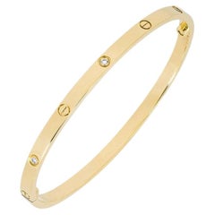 Bracciale Cartier SM Love in oro giallo con mezzo diamante, misura 15, B6047215
