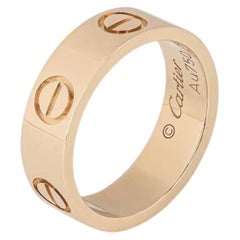 Cartier Rose Gold Plain Love Ring Size 59 B4084800