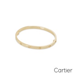 Cartier Yellow Gold Plain SM Love Bracelet Size 19 B6047519