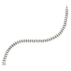 Bracciale Cartier Clash de Cartier medio in oro bianco, modello flessibile, misura 17, codice N6719617