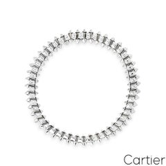 Bracciale Cartier Clash de Cartier medio in oro bianco, modello flessibile, misura 17, codice N6719617
