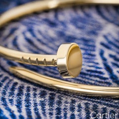 Cartier Yellow Gold Plain SM Juste Un Clou Bracelet Size 16 B6062616