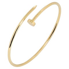 Cartier Yellow Gold Plain SM Juste Un Clou Bracelet Size 16 B6062616