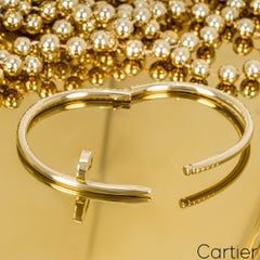 Cartier Yellow Gold Plain Juste Un Clou Bracelet Size 18 B6048218