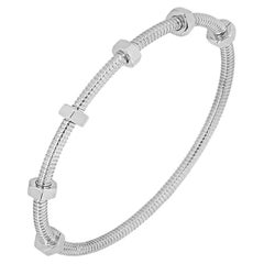 Cartier White Gold Ecrou De Cartier Bracelet Size 16 B6049616