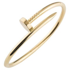 Bracciale Cartier Juste Un Clou in oro giallo, liscio, misura 15, codice B6037815