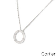 Cartier White Gold Diamond Love Pendant B7014900
