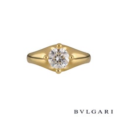 Bulgari Round Brilliant Cut Diamond Engagement Ring D/VVS1 GIA Certified