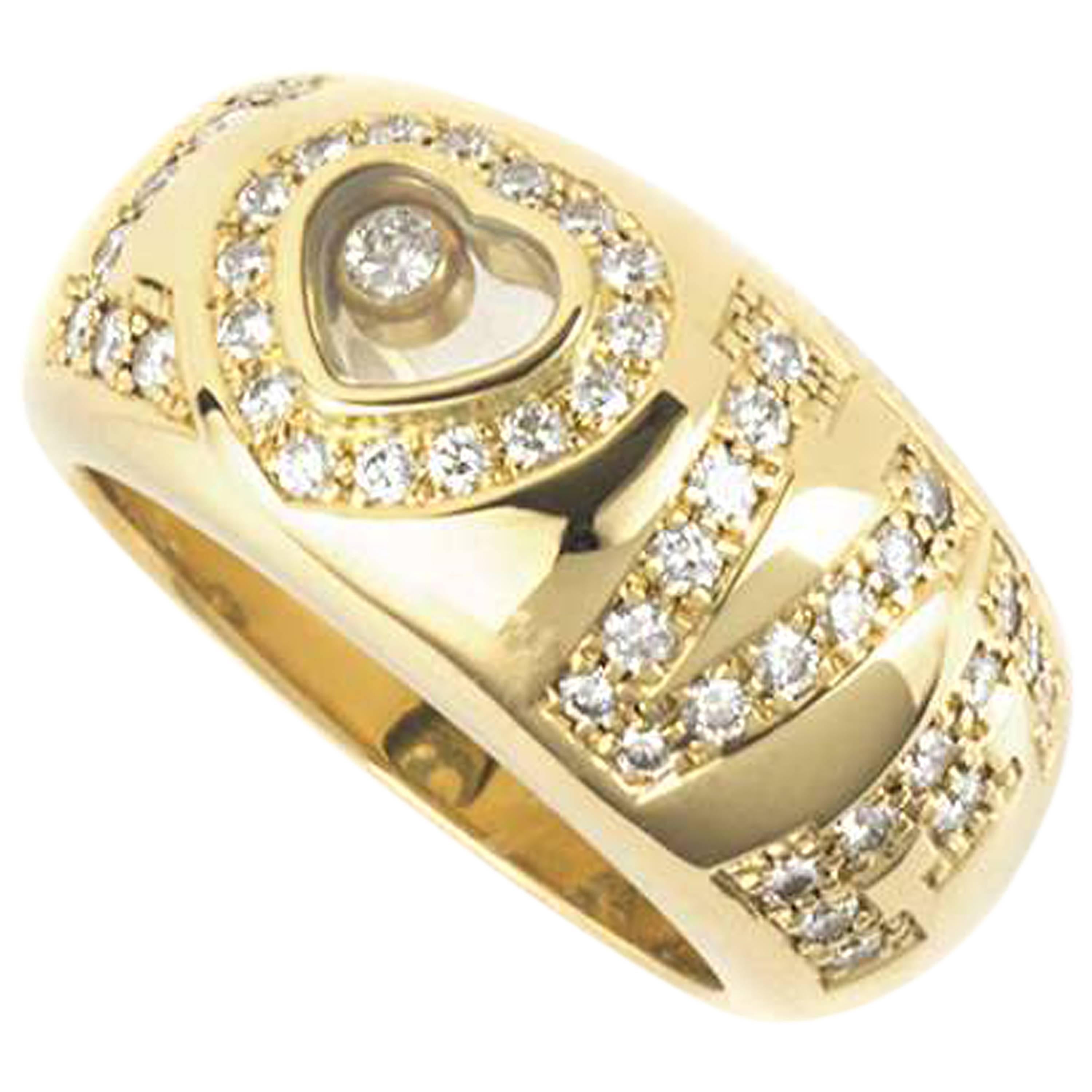Chopard Happy Diamonds Love Ring at 1stDibs | chopard love ring