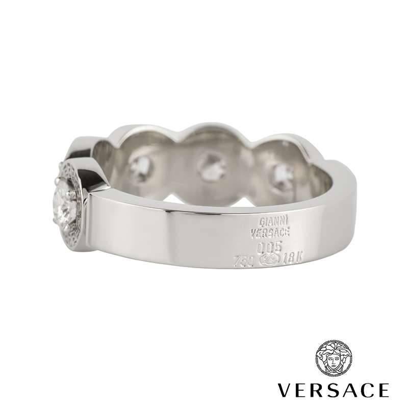 Versace Diamond Dress Ring In Excellent Condition In London, GB