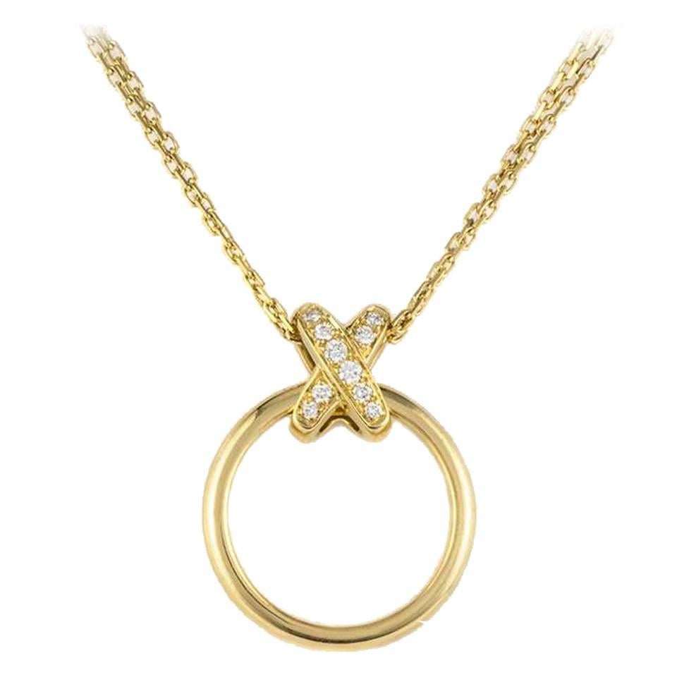 Chaumet Liens Diamond and Gold Pendant