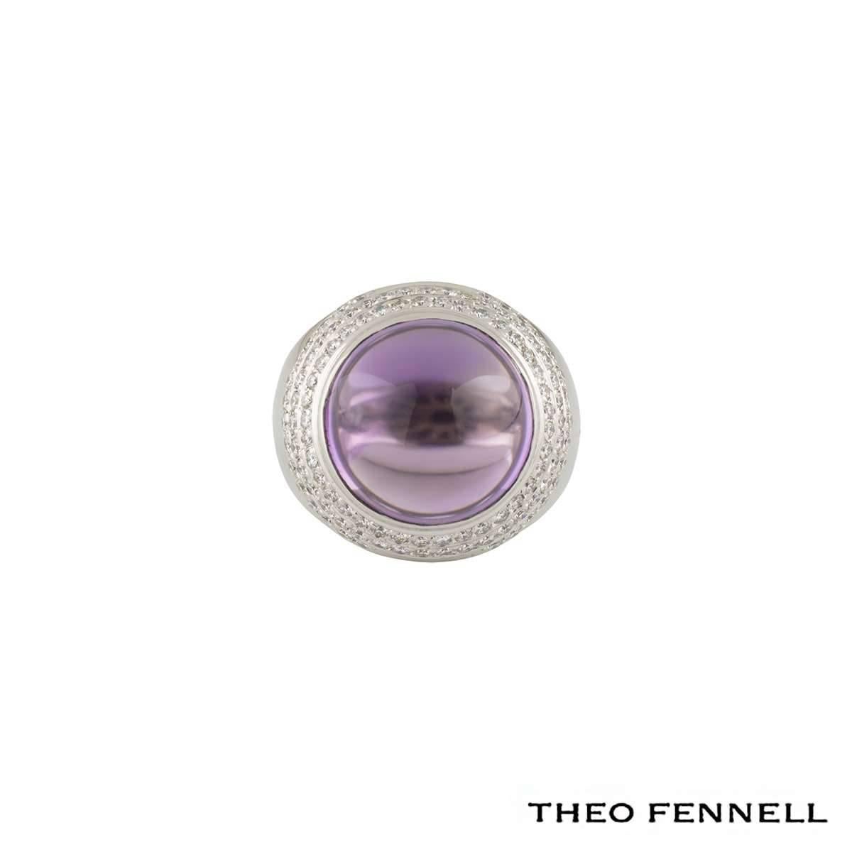 Theo Fennell Diamond and Amethyst Dress Ring In Excellent Condition In London, GB