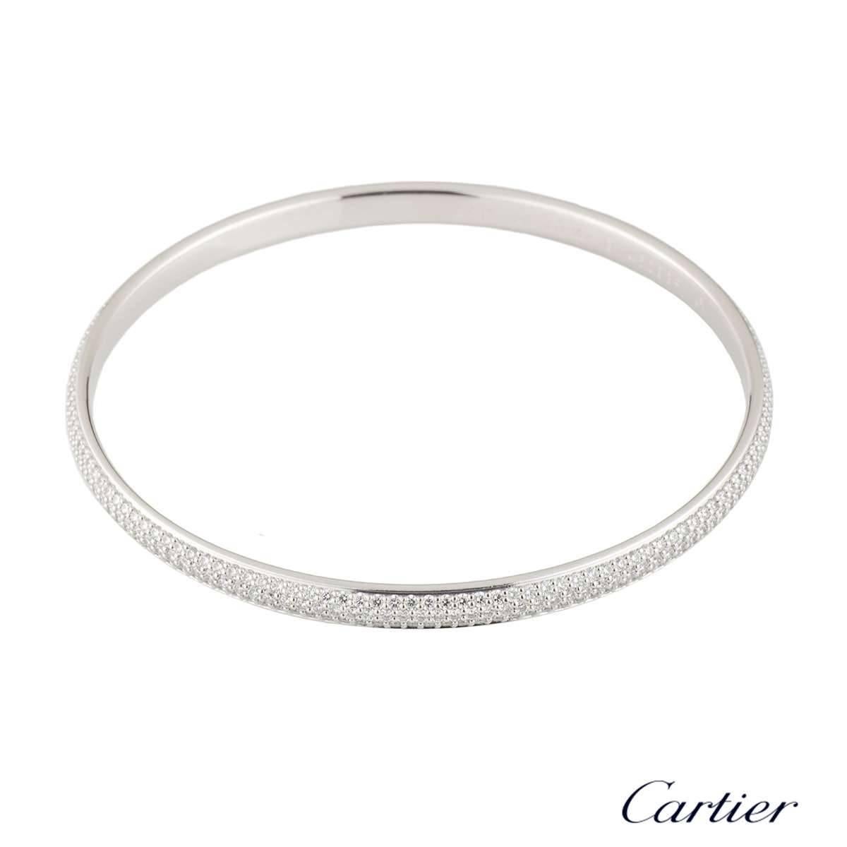 Cartier Diamond Bangle 4.05 Carat In Excellent Condition In London, GB