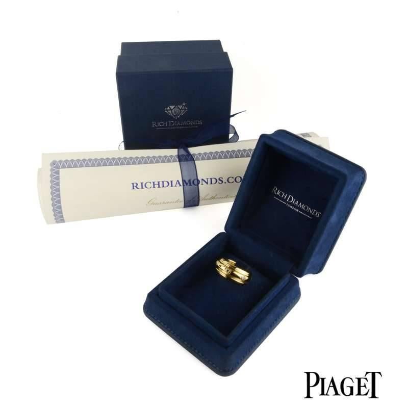 Women's Piaget Possession Diamond Yellow Gold Band Ring