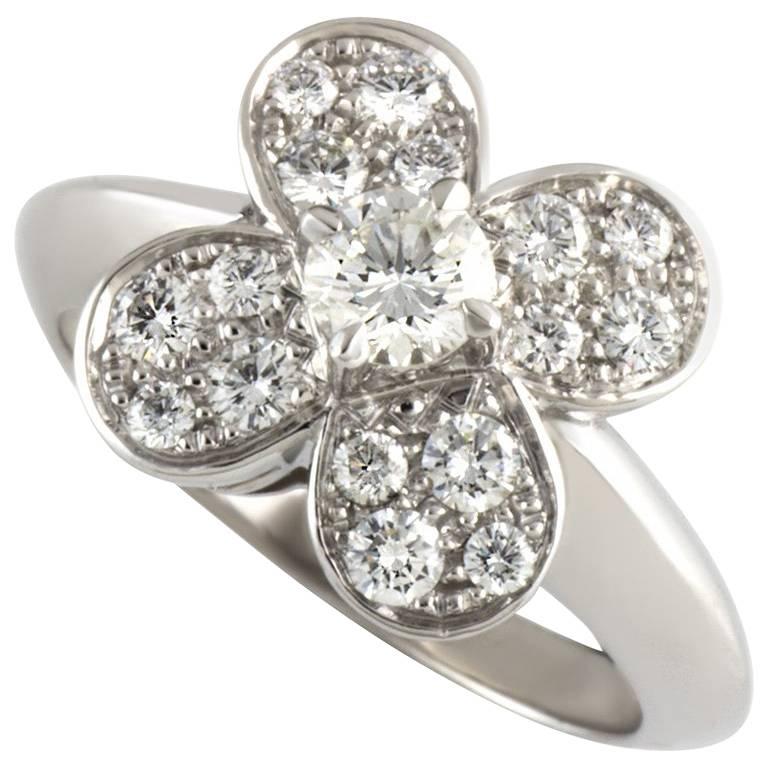 Van Cleef & Arpels Diamond Alhambra Ring