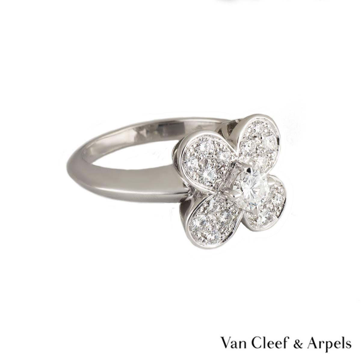 Men's Van Cleef & Arpels Diamond Alhambra Ring