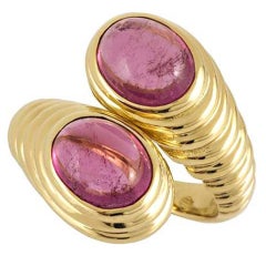 Bulgari Yellow Gold Amethyst Ring