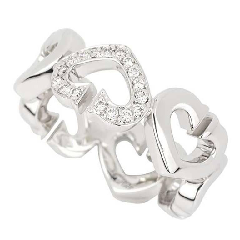 cartier heart motif ring