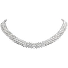 Cartier Moonlight Diamond Choker Necklace 6.00 Carat