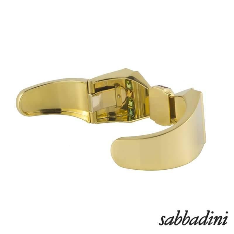 Sabbadini Multi Gemstone Bangle In Excellent Condition In London, GB