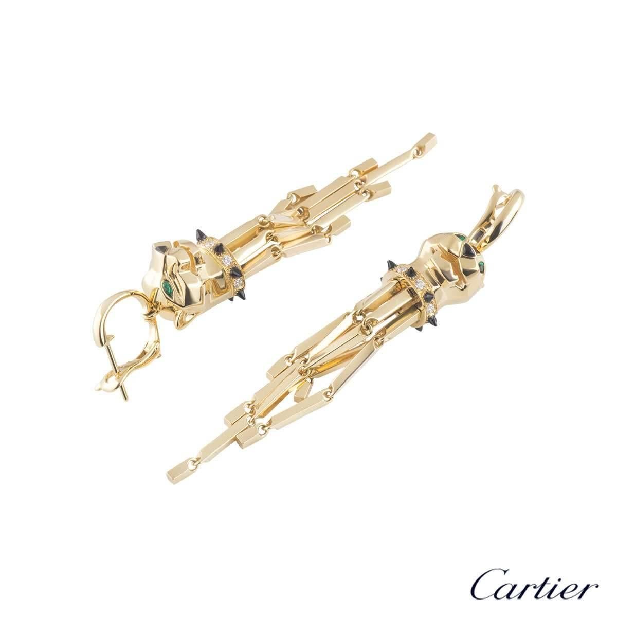 cartier earrings panther