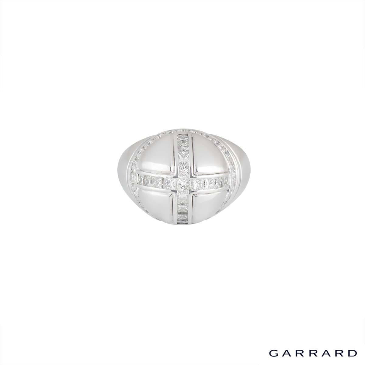 Garrard Diamond Dome Ring 1.07 Carat In Excellent Condition In London, GB