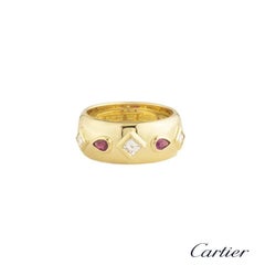 Cartier Diamond and Ruby Ring
