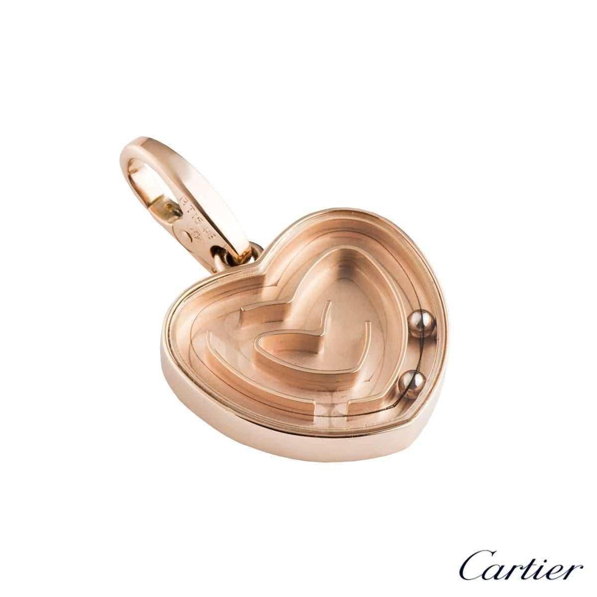 Cartier Rose Gold Maze Pendant In Excellent Condition In London, GB