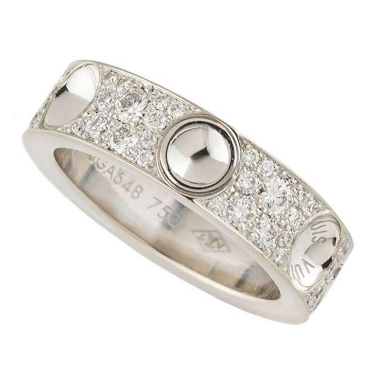 Louis Vuitton Empreinte Diamond Band Ring 1.00 Carat For Sale at 1stdibs