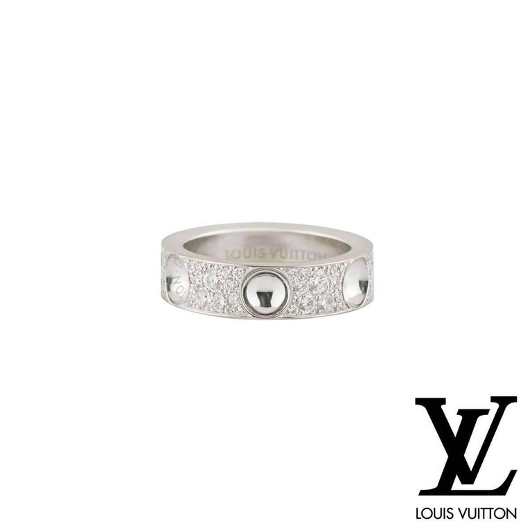 Louis Vuitton Empreinte Diamond Band Ring 1.00 Carat For Sale at 1stdibs