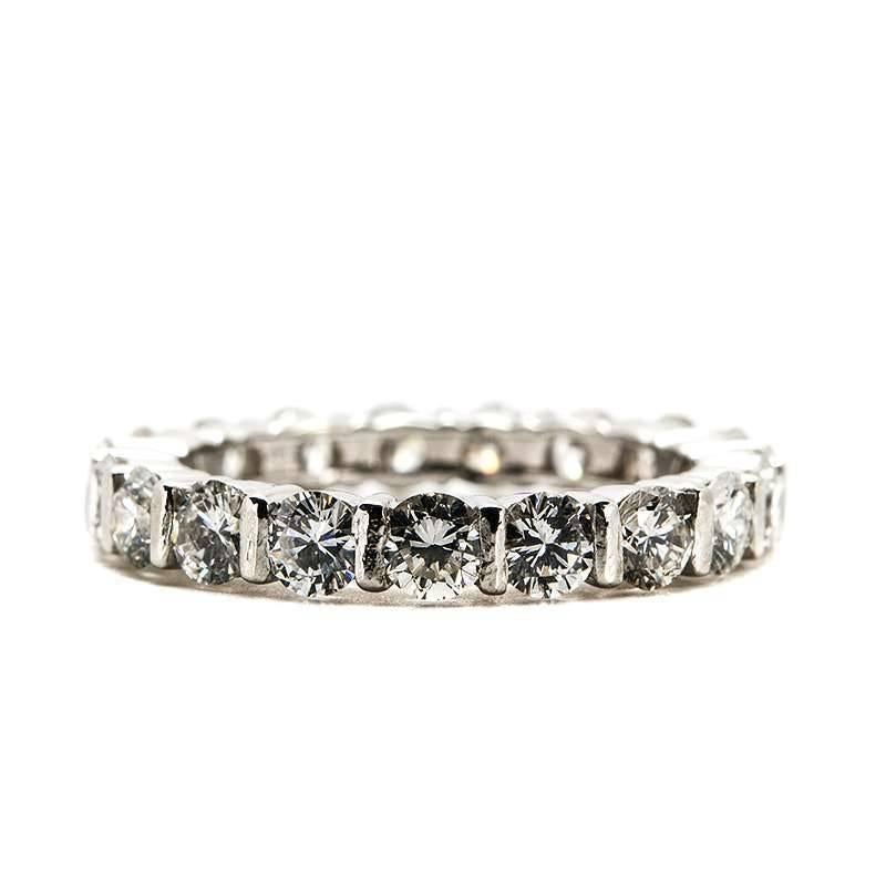 Diamond Eternity Band Ring 1.90 Carat In Excellent Condition In London, GB