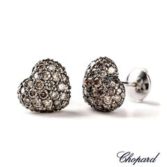Chopard Fancy Brown Diamond Heart Earrings 2.51 Carat