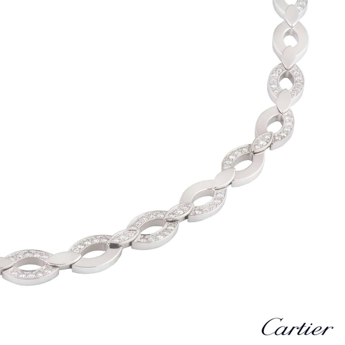 Women's Cartier Daidea Diamond Necklace, Bracelet and Earring Suite