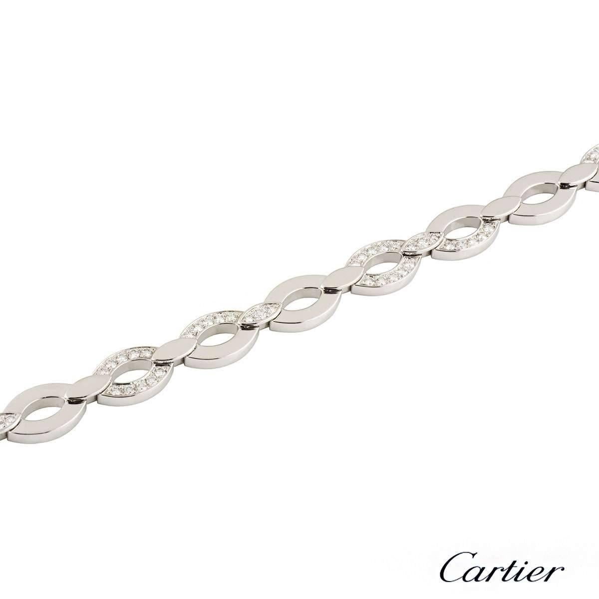 Cartier Daidea Diamond Necklace, Bracelet and Earring Suite 1