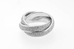 Diamond & Gold Russian Trinity Ring