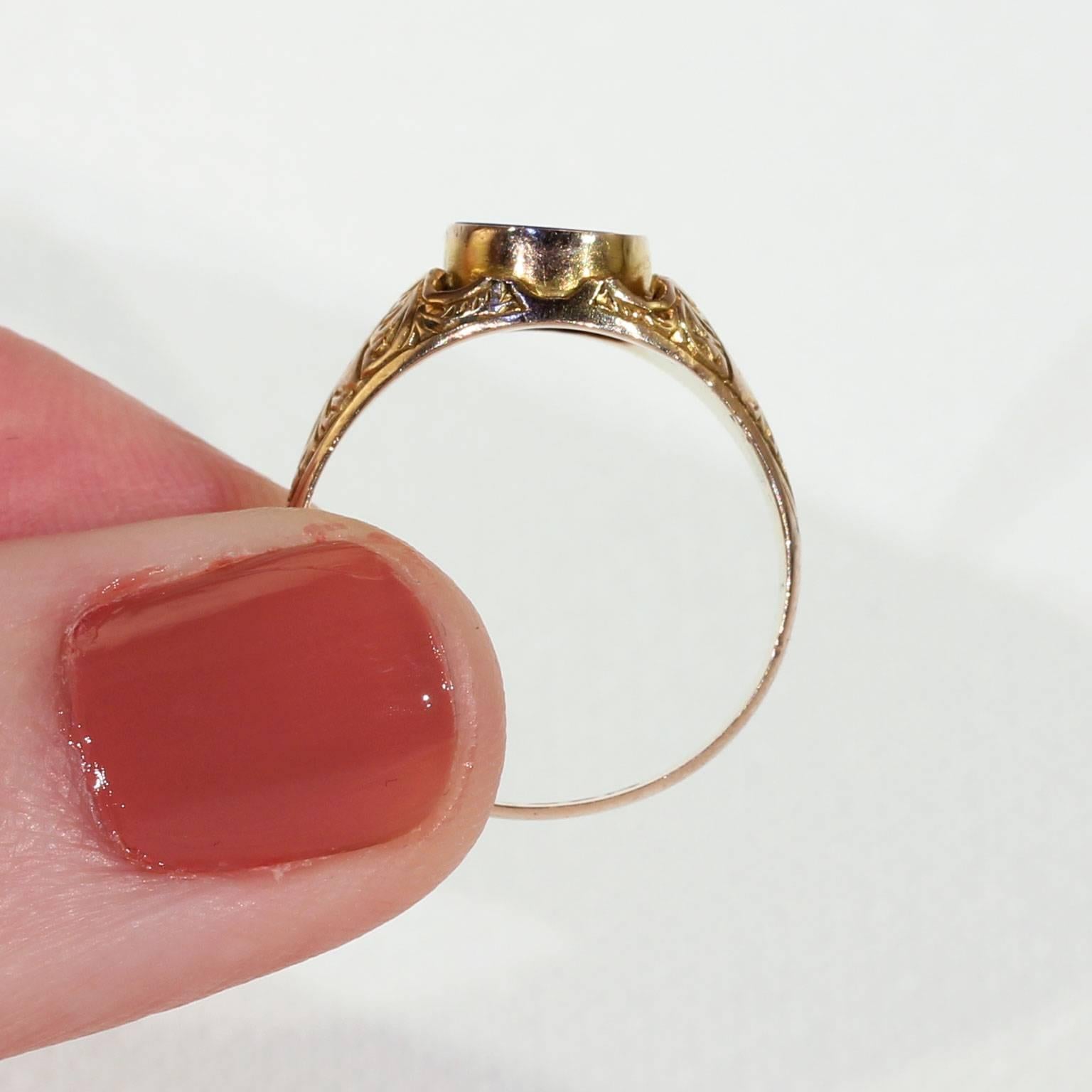 Victorian Lapis Lazuli Gold Ring 1