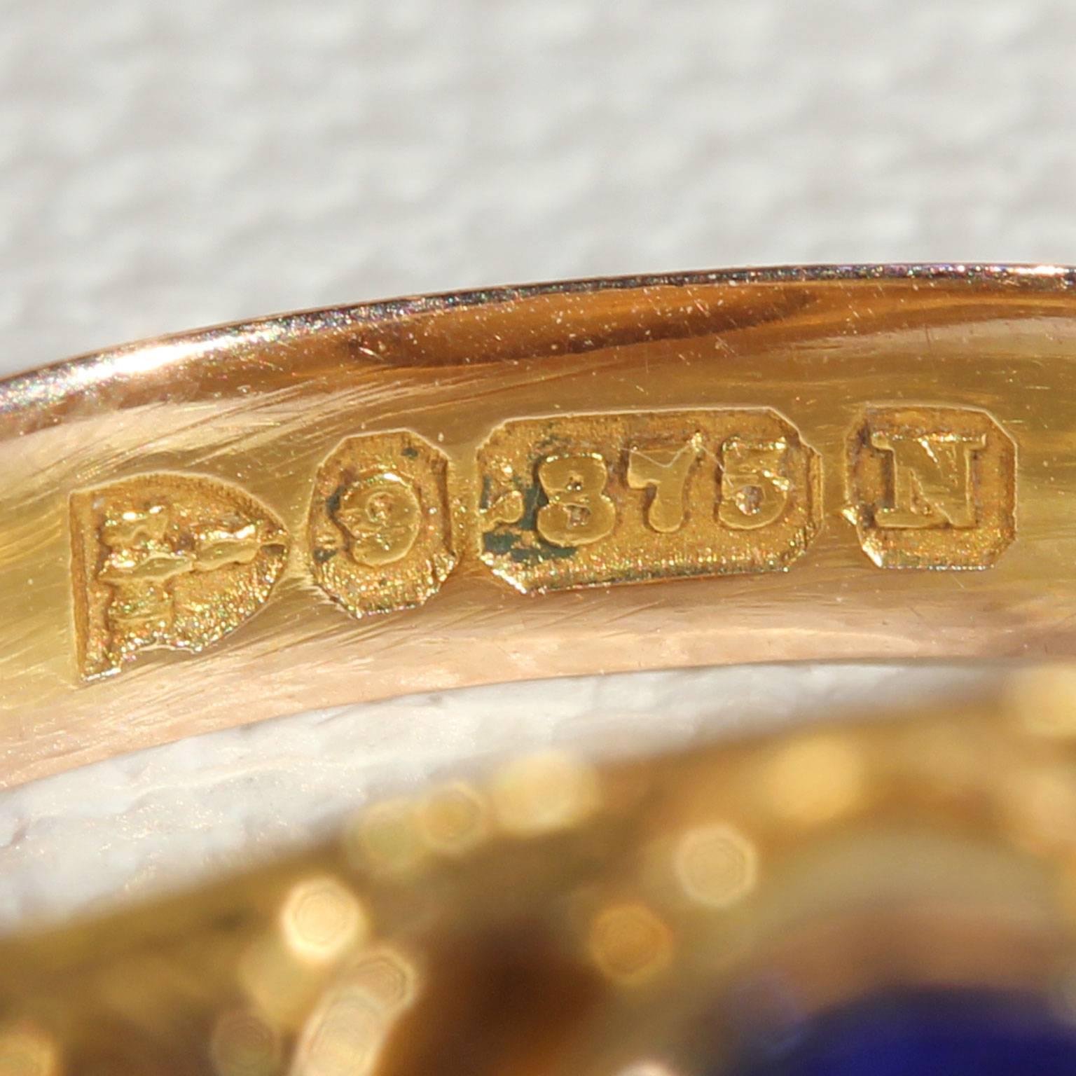 Victorian Lapis Lazuli Gold Ring 4