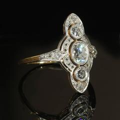 Edwardian Old European Cut Diamond Engagement Ring
