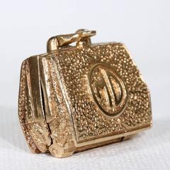 Gold Doctor's Bag Locket Pendant