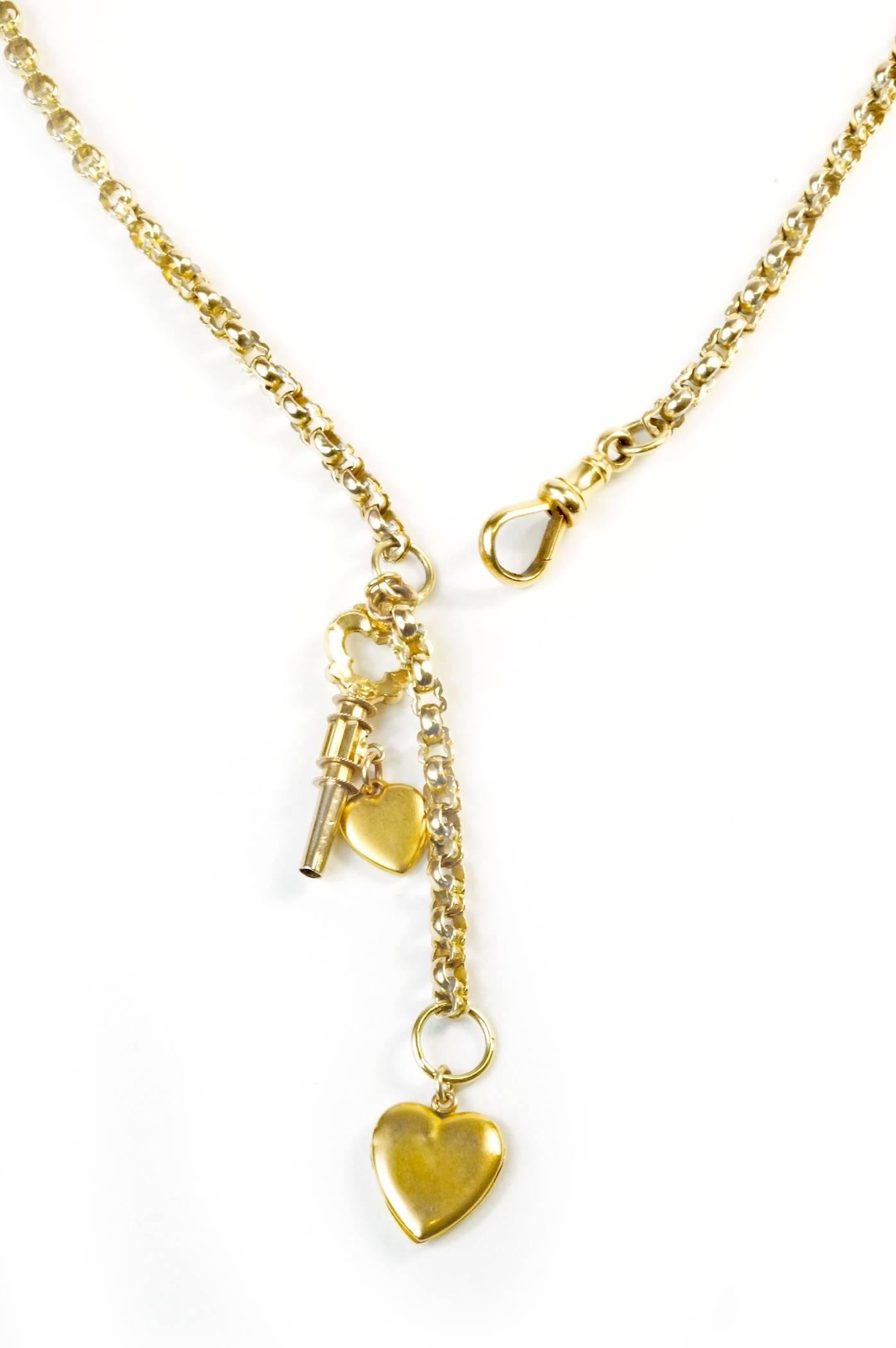 Women's Vintage Charm Heart Necklace For Sale