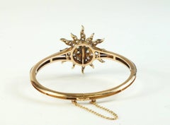 Diamond Starburst Bangle Bracelet