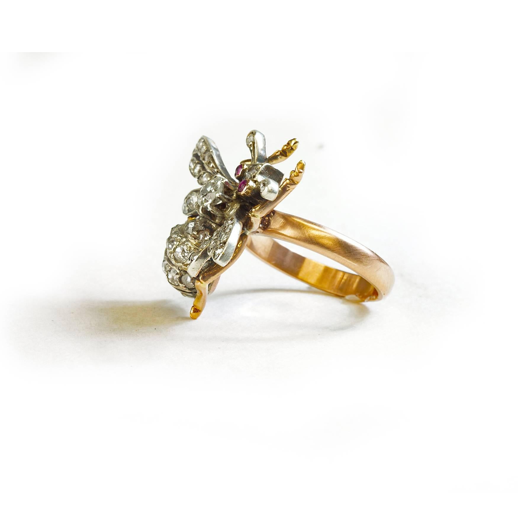 Victorian Bee Ring In Good Condition For Sale In Houston, TX