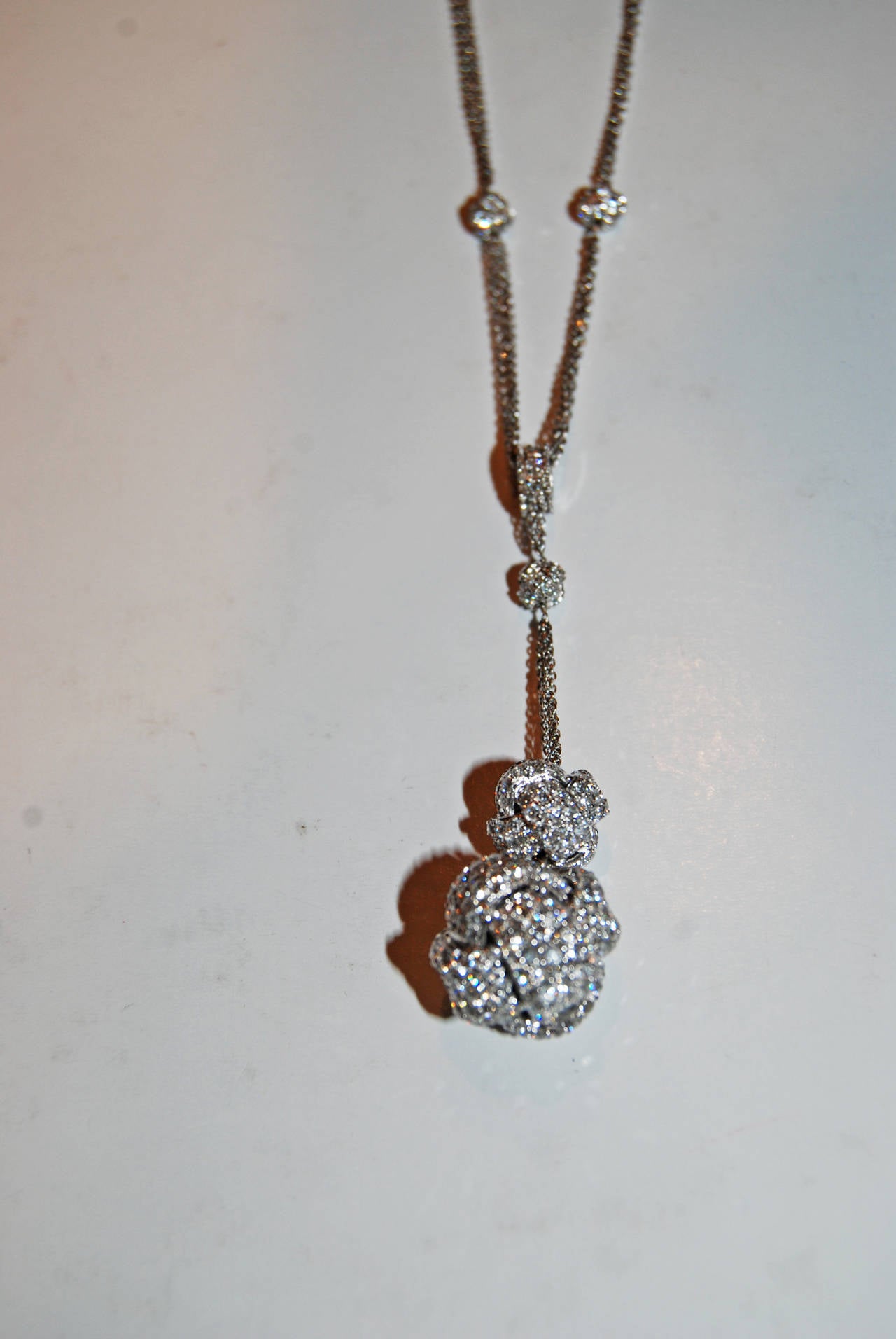 Diamond Gold Knot Necklace 1