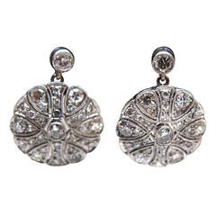 Art Deco Diamond Earrings 4